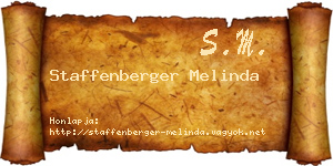 Staffenberger Melinda névjegykártya
